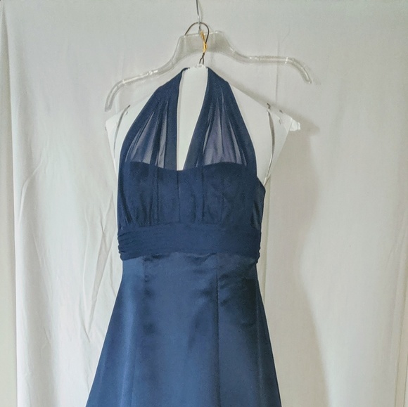 Halter Top Bridesmaid 👗Formal Prom Dress - Picture 3 of 9